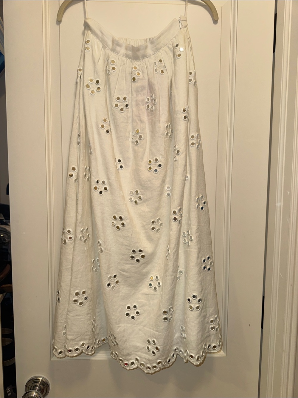 Rhode White Eyelet Midi Skirt - Picture 7 of 7